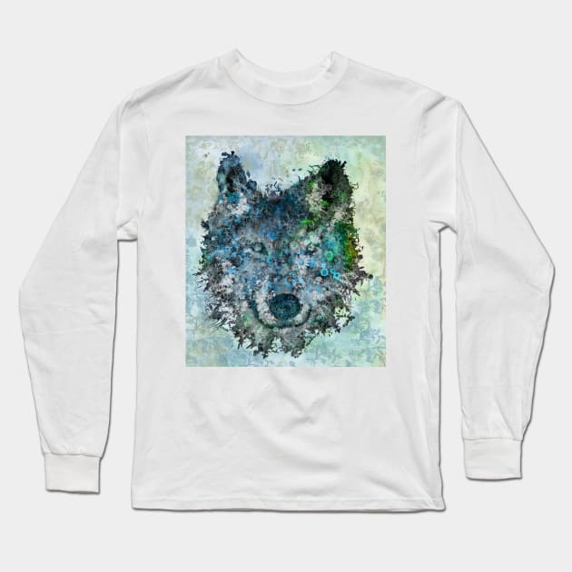 wolf Long Sleeve T-Shirt by BekimART